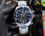 Copy Tag Heuer Aquaracer Stainless Steel Blue Chronograph Dial Watch 43MM